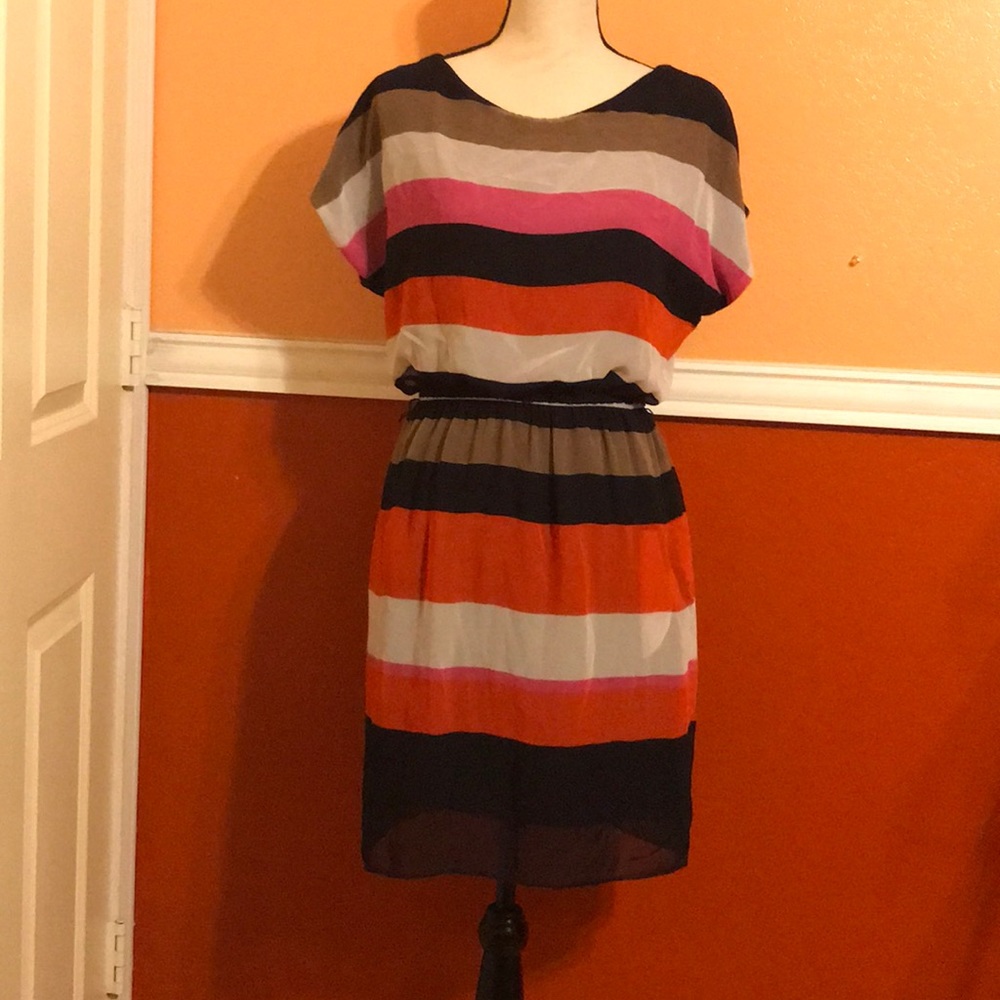 Cute colorful striped dress